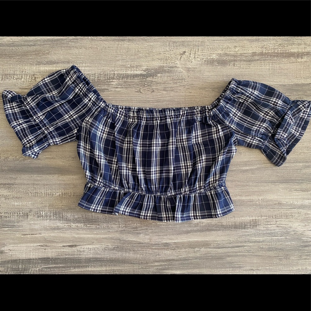 Plaid crop top